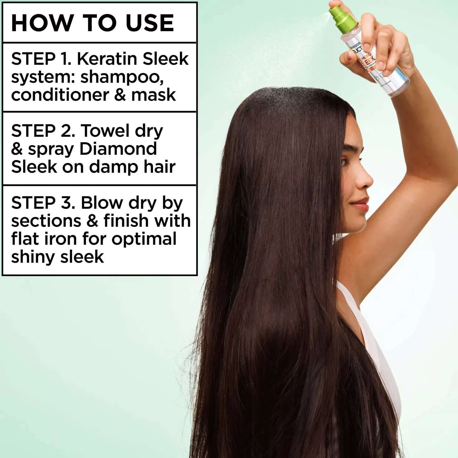 GarnierFructis Diamond Sleek Shine-Coat Smoothing Spray 150 ml
