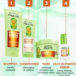 GarnierFructis Keratin Sleek Conditioner 200 ml