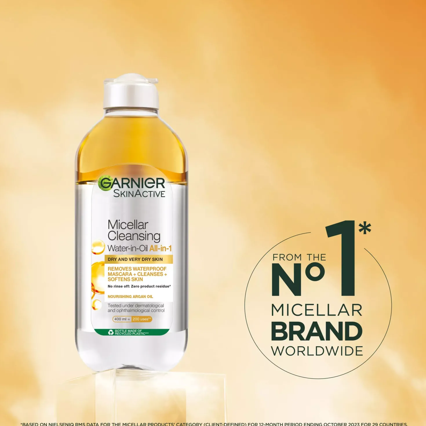 Garnier Micellar Cleansing Water-in Oil All-in-1 for Very Dry Skin 400 ml