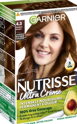 Garnier Nutrisse Ultra Créme Permanent Color 3.6 Darkest Auburn Brown
