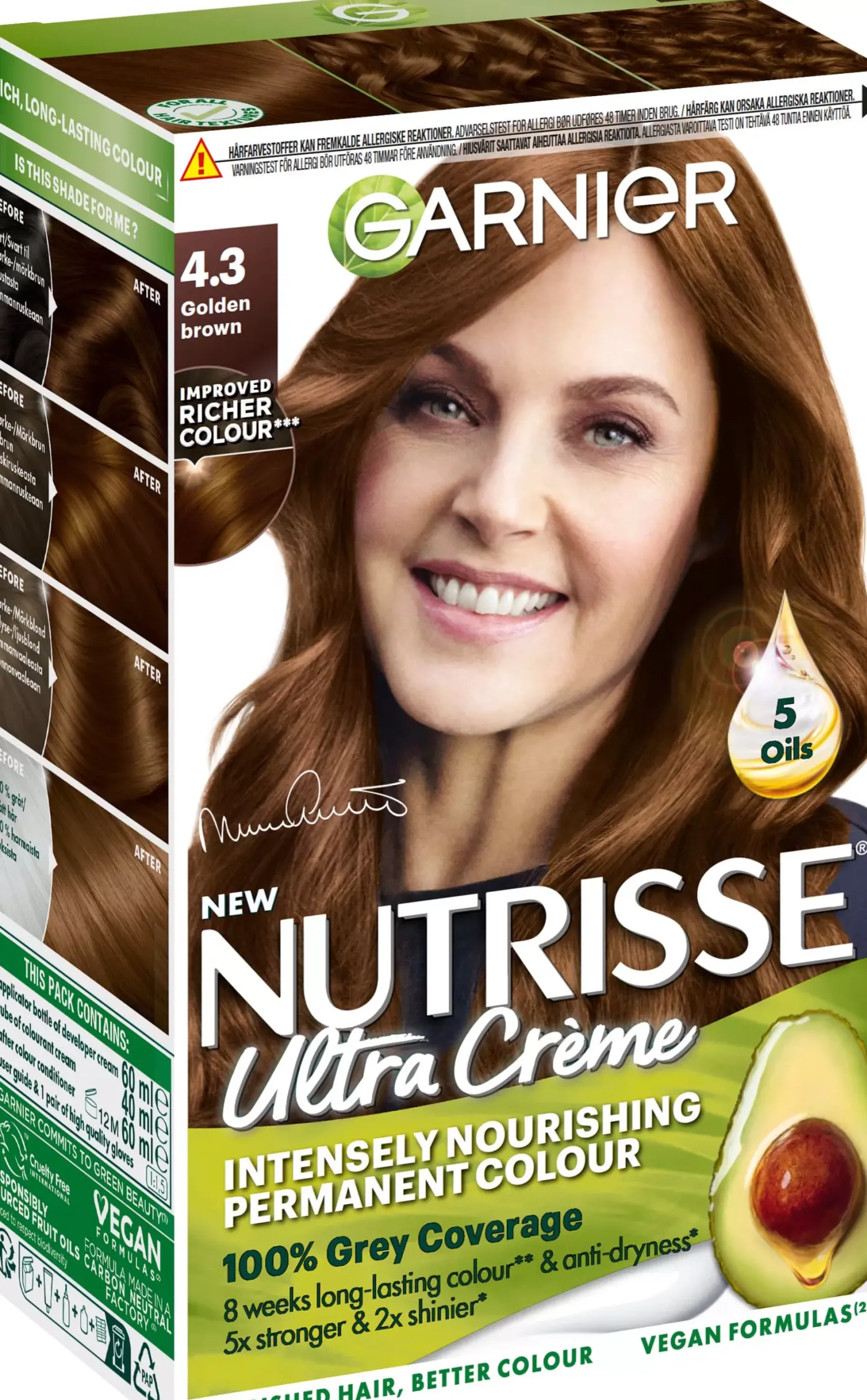 Garnier Nutrisse Ultra Créme Permanent Color 3.6 Darkest Auburn Brown