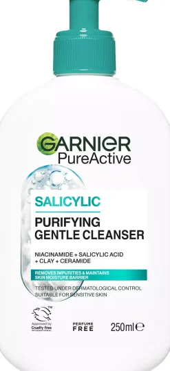 GarnierPureActive Salicylic Purifying Gentle Cleanser For Impure Skin 250 ml