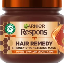 GarnierRespons Hair Remedy 3-Honey Strengtening Mask 340 ml