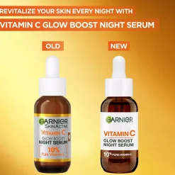 Garnier Vitamin C* Glow Boost Night Serum For Dull Skin 30 ml