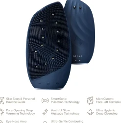 Geske8 in 1 Sonic Thermo Facial Brush & Face-Lifter Starlight