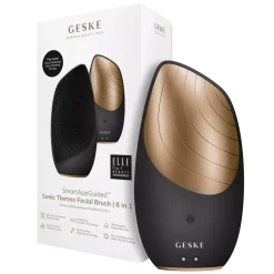 Geske6 in 1 Sonic Thermo Facial Brush Green
