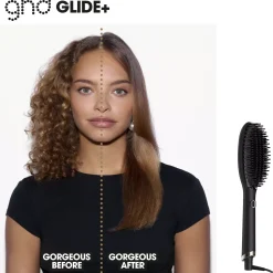 ghd Glide+ Smoothing Hot Brush - Black