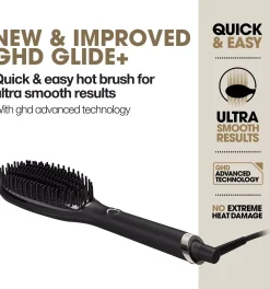 ghd Glide+ Smoothing Hot Brush - Black
