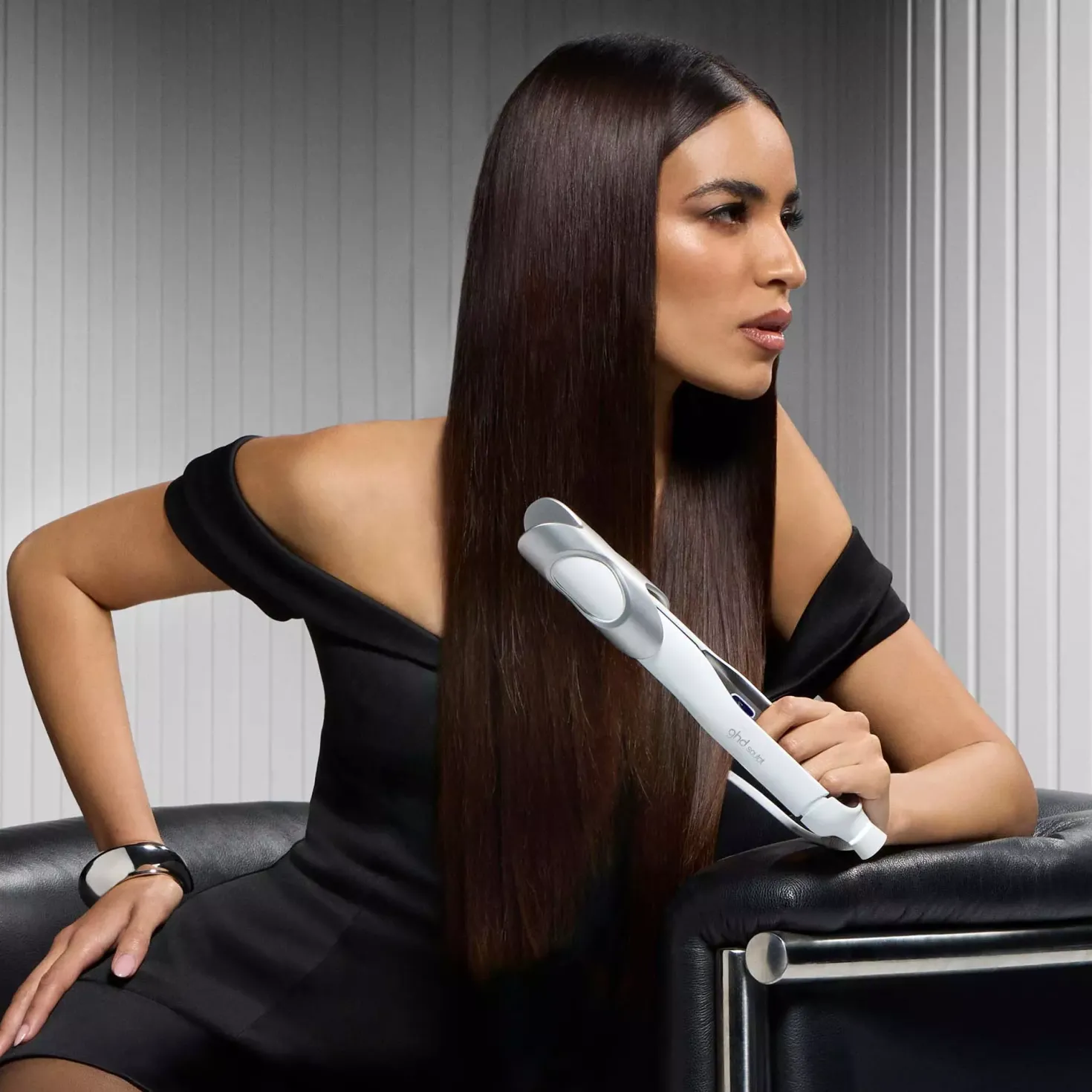 ghd Sculpt Interactive Hair Straightener White