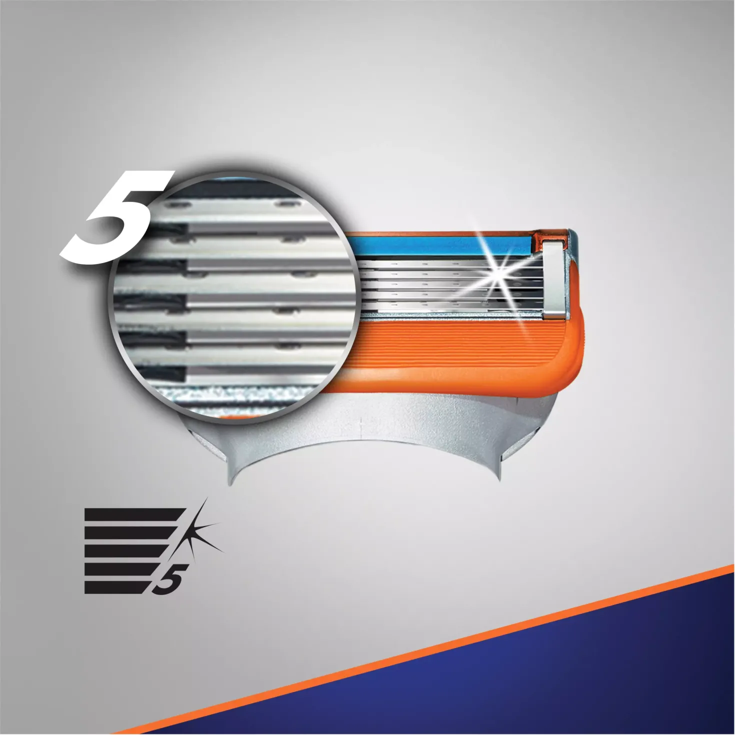 GilletteFusion5 Power Razor Blades 4-pack 4 stk