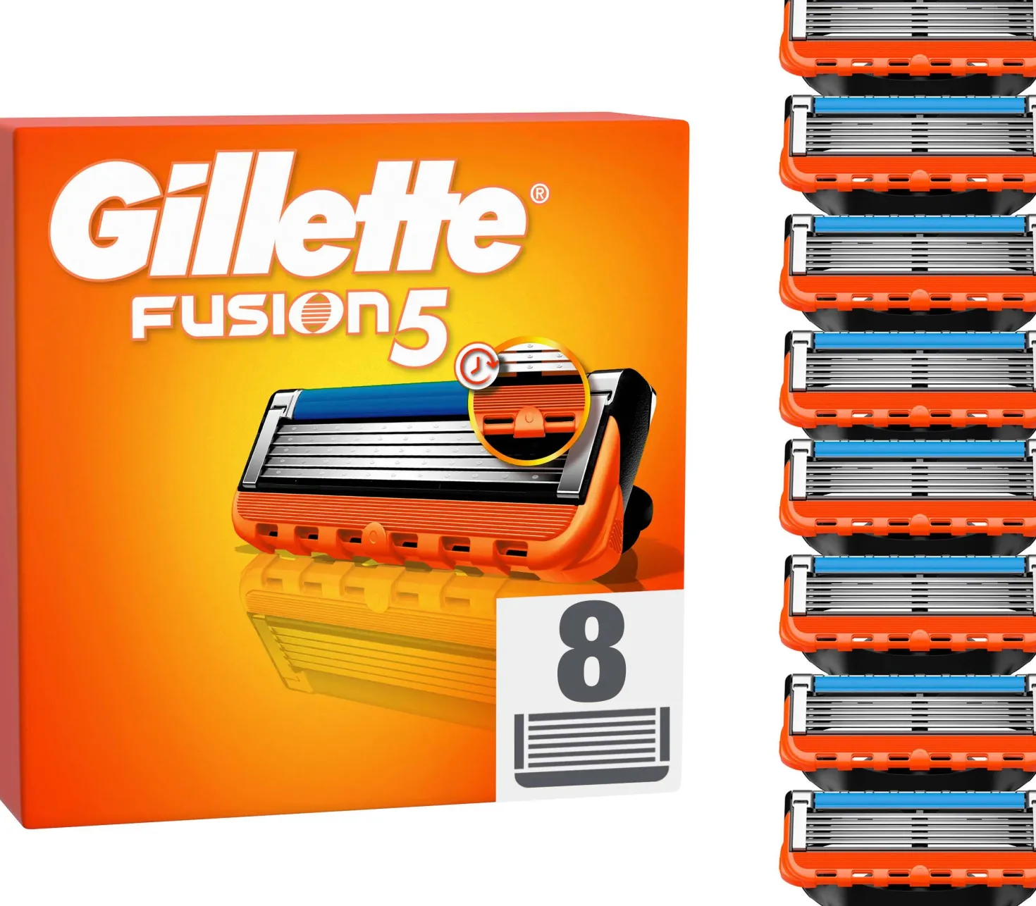 Gillette Fusion5 Razor blades for men 8 stk