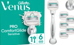 Gillette Venus Pro ComfortGlide Sensitive Razor & Holder 3 stk