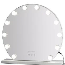 Gillian Jones 12 bulb Hollywood mirror with adjustable light