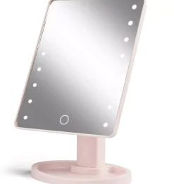 Gillian Jones Hollywood Mirror With Touch, Led Light And USB Pink