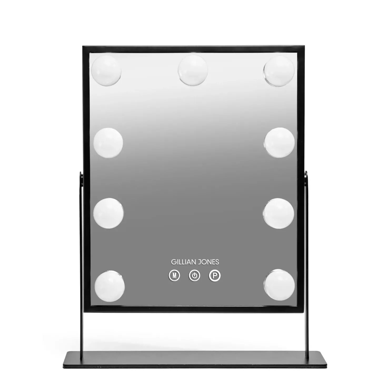 Gillian Jones Makeup Artist Mirror with 9 powerful LED bulbs Black