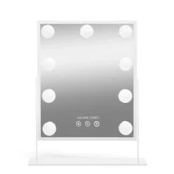 Gillian Jones Makeup Artist Mirror with 9 powerful LED bulbs White