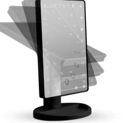 Gillian Jones Makeup Mirror With Led Light And Touch Function Black