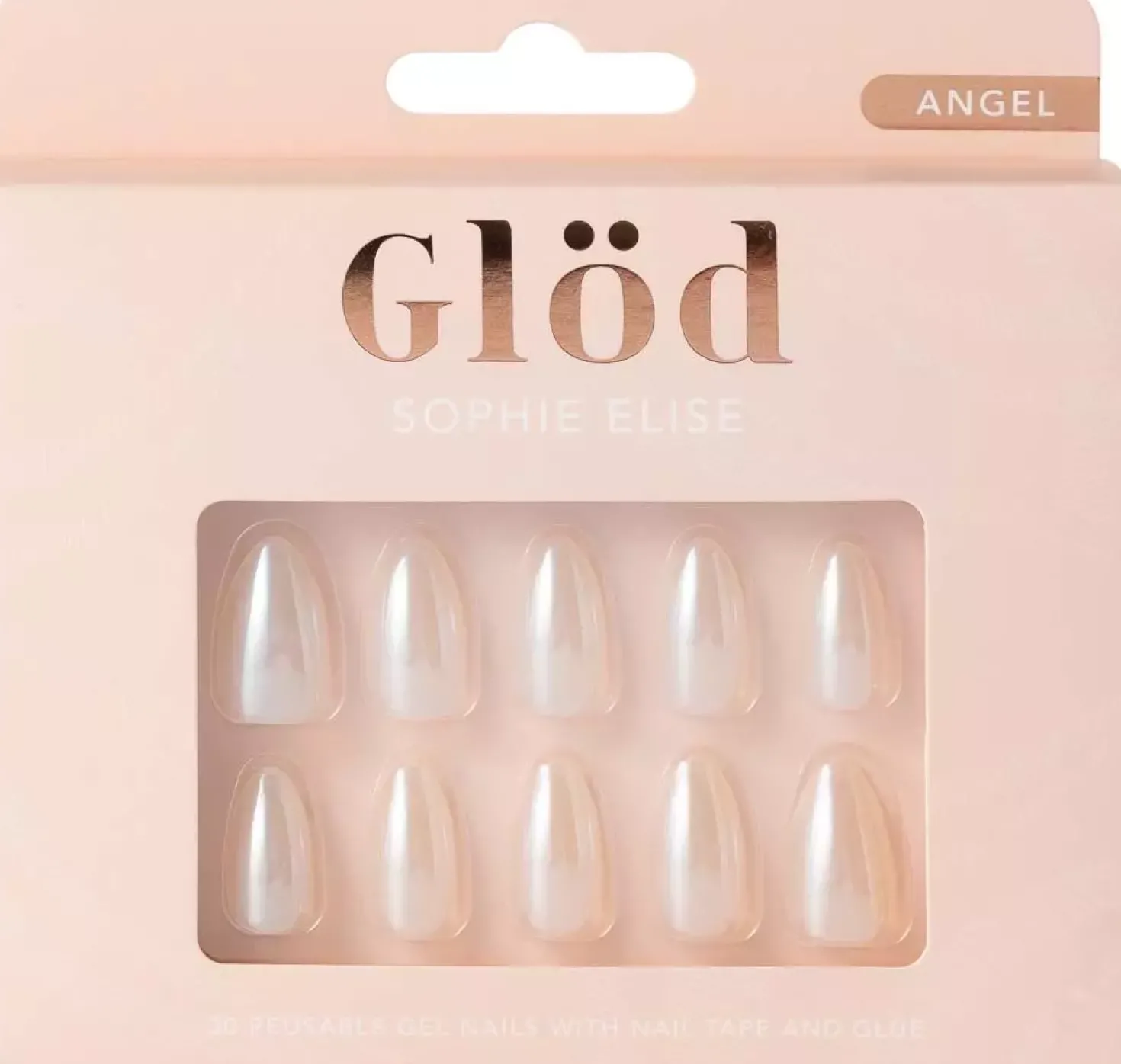 Glöd Sophie Elise Gel Nails Coffin Luxe
