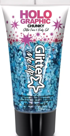 Glitter Me Up Holographic Face & Body Glitter Gel Green Envy