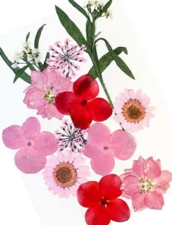 Glitternisti Face Flowers Pink & Greens