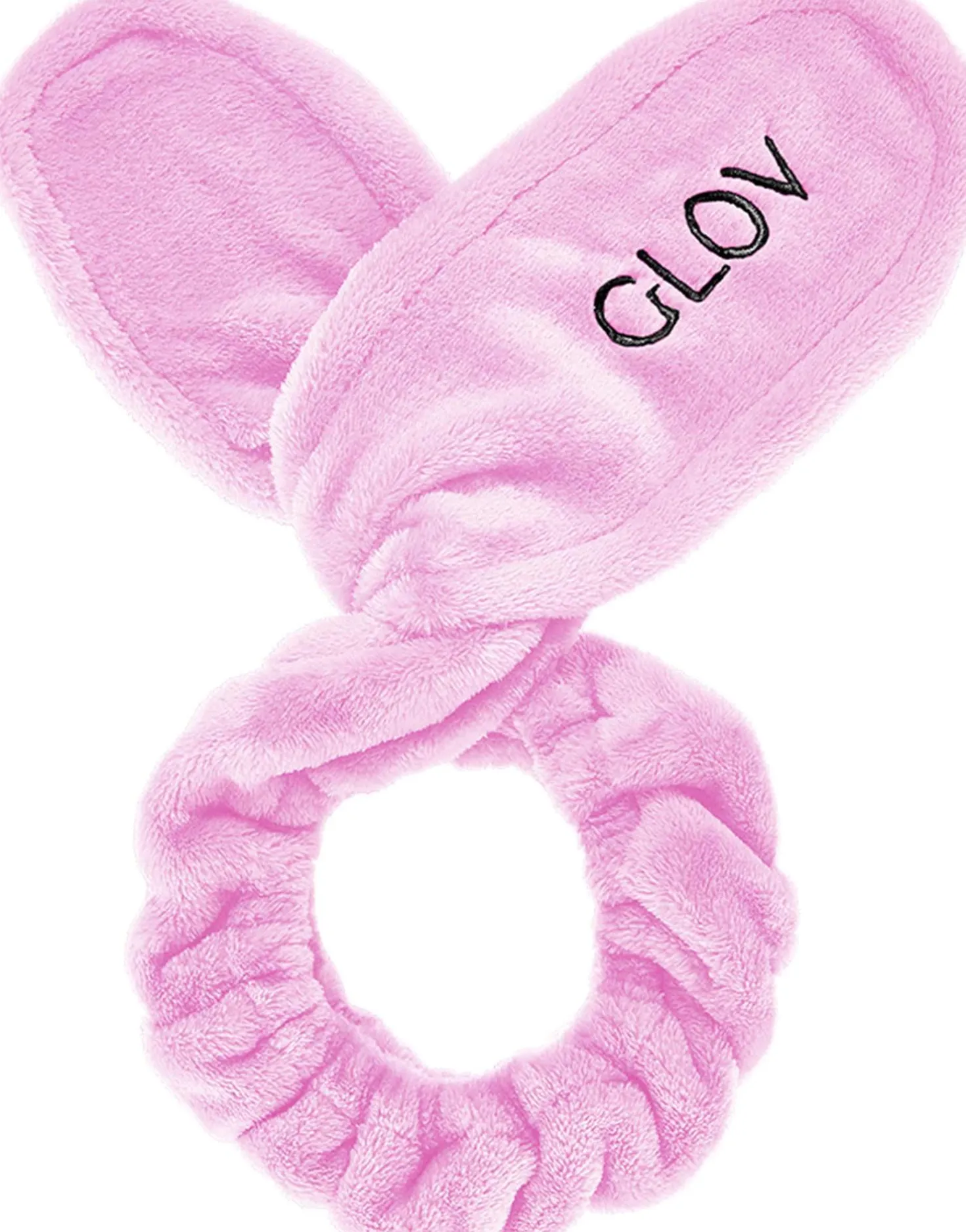 GLOV Bunny Ears Headband 2-In-1 Hair Protecting Headband And Hair Tie Pink