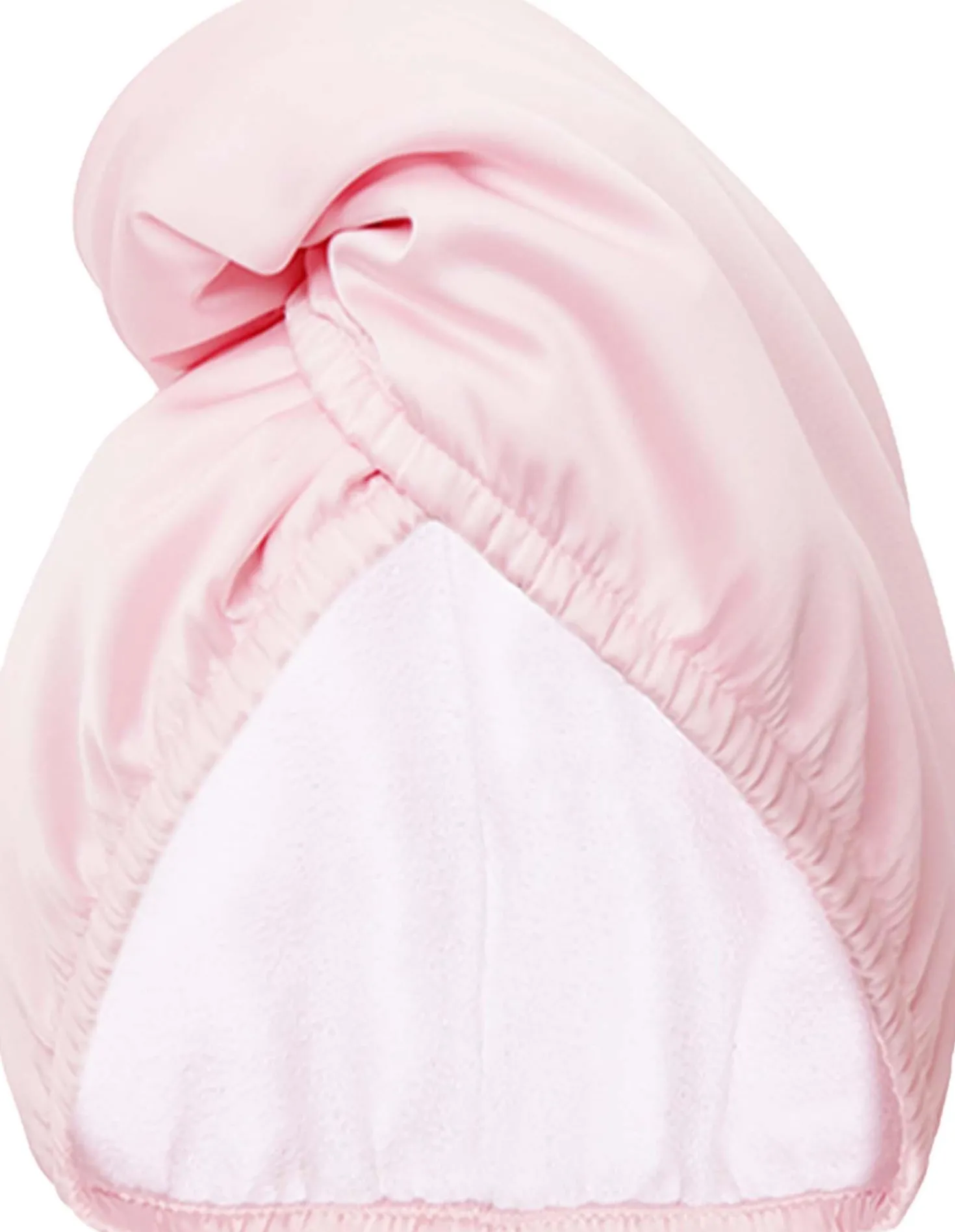 GLOV Double-Sided Satin Hair Towel Wrap Satin Pink