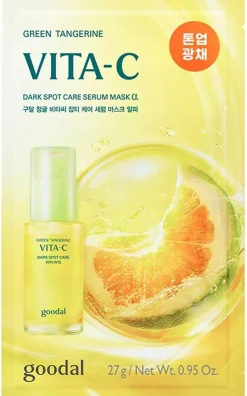 GoodalGreen Tangerine Vita C Dark Spot Care Serum Mask Alpha 28 g