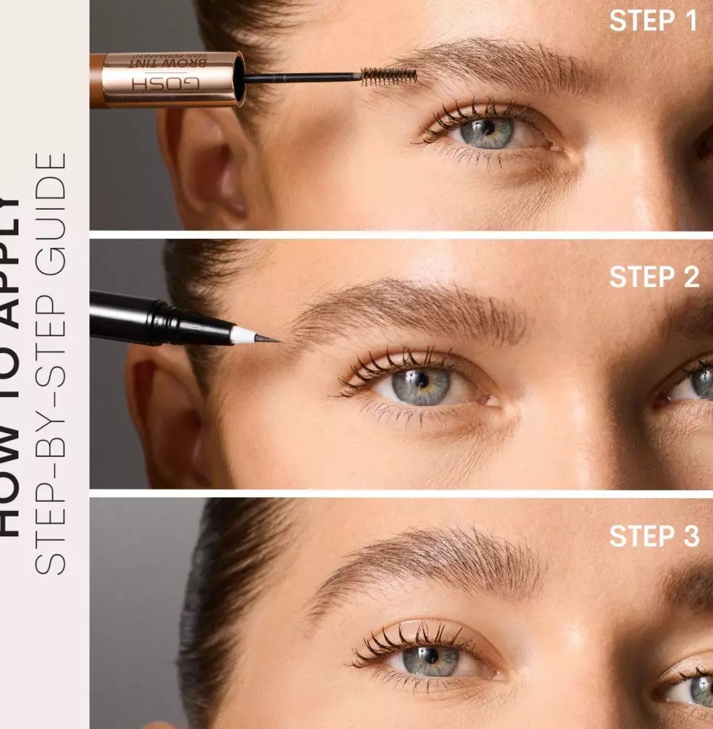 Gosh Brow Tint Semi-Permanent 3 Light Brown