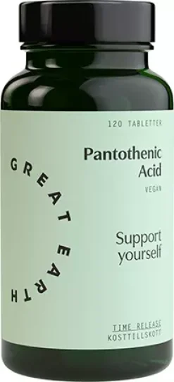 Great Earth Pantothenic Acid 120 stk