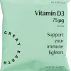 Great Earth Vitamin D3 75 μg 60 kap Refill