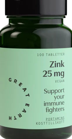 Great Earth Zink 100 stk