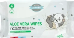 Gunry Baby Wet Wipes Aloe Vera 72 stk