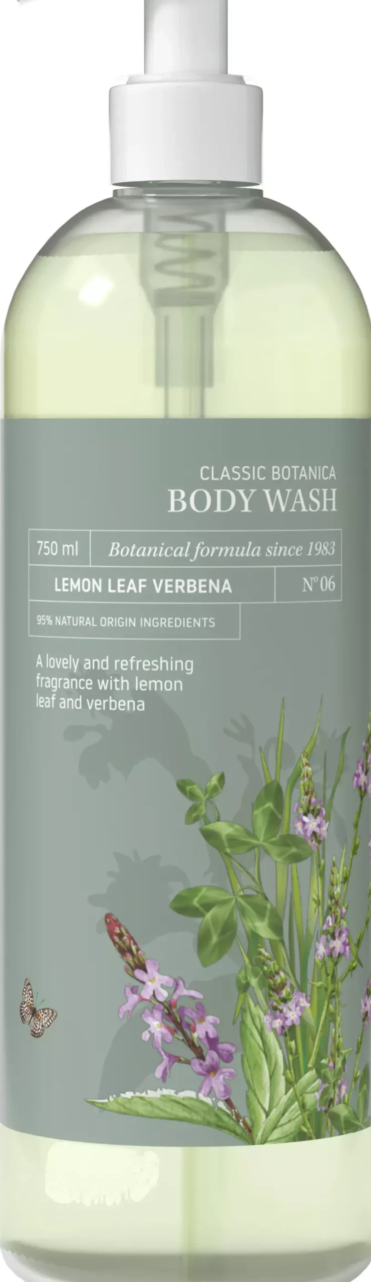 Gunry Body Wash Classic Botanica Lemon Leaf Verben 750 ml