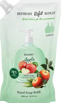 Gunry Refill Hand Soap Orig. Apple 1000 ml