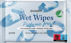 Gunry Wet Wipes Perfume Free 10 stk