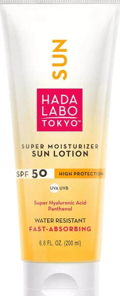 Hada Labo Tokyo Super Moisturizer Sun Lotion SPF 50 200 ml
