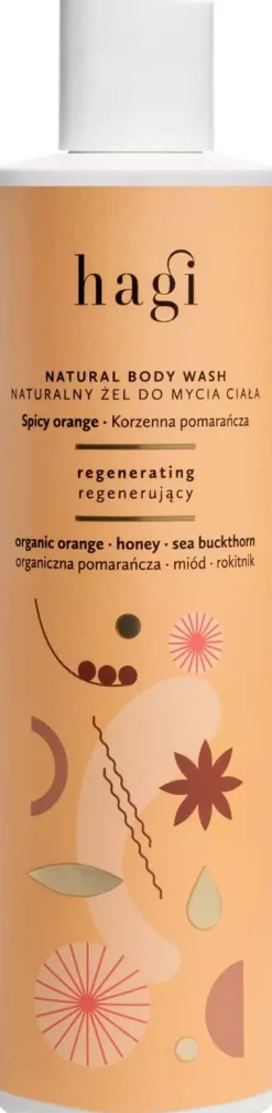Hagi Natural Body Wash Regenerating Spicy Orange 300 ml