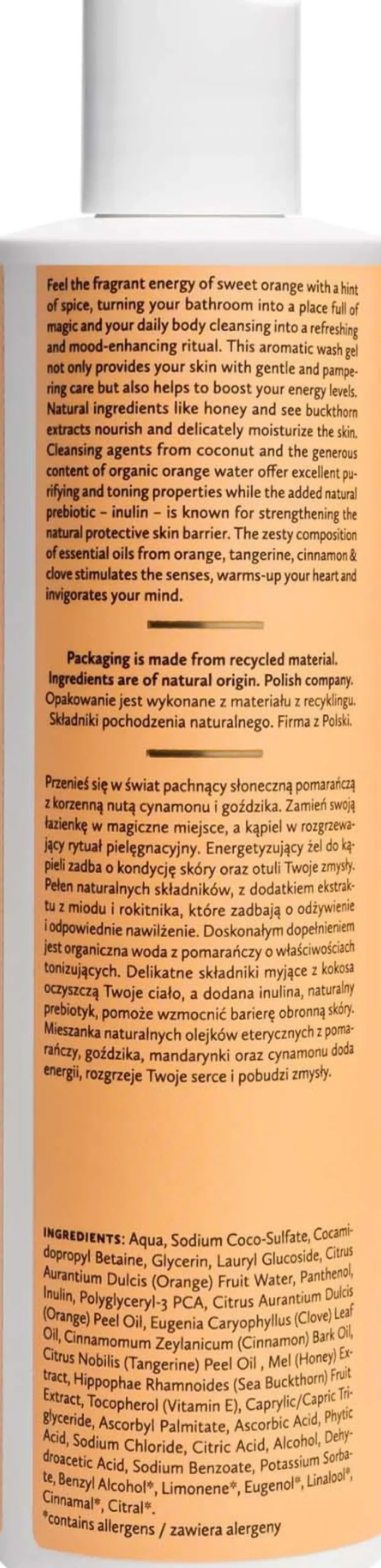 Hagi Natural Body Wash Regenerating Spicy Orange 300 ml