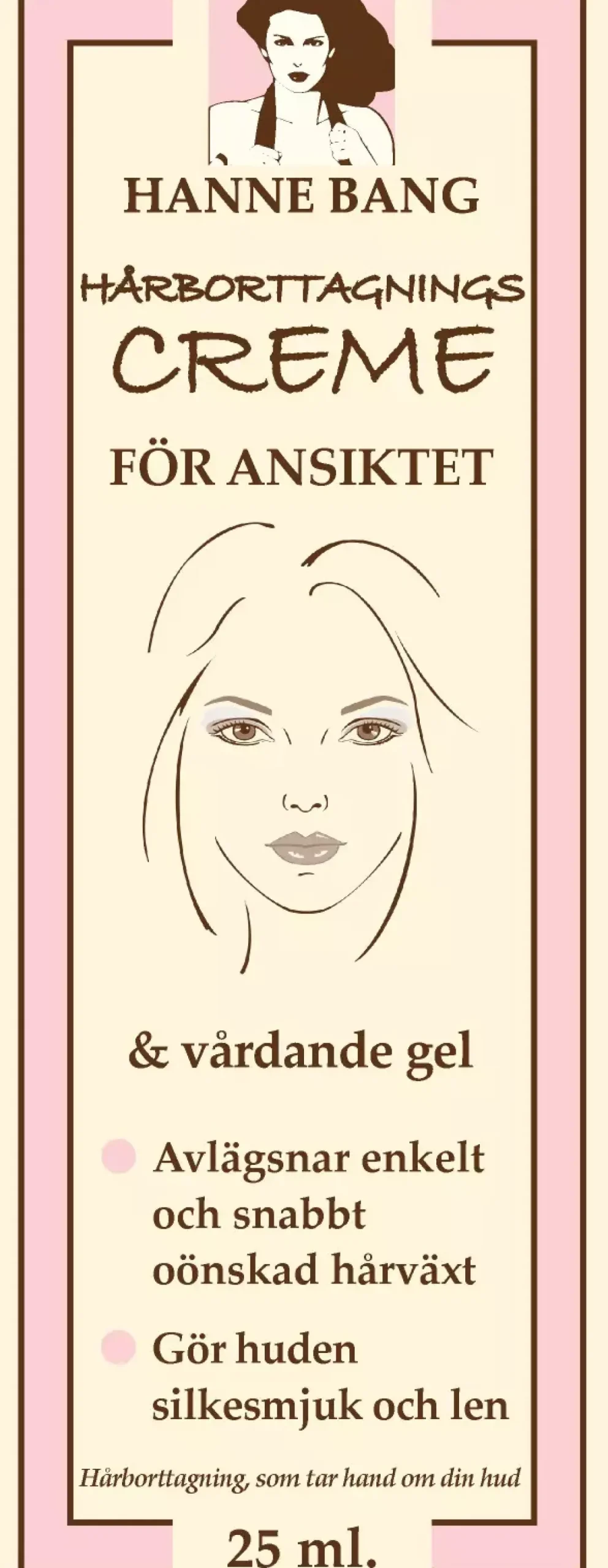 Hanne Bang Hair Removal Face Cream 25 ml