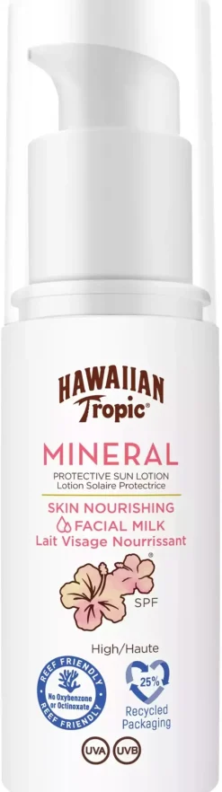 Hawaiian Tropic Mineral Sun Milk Face SPF30 50 ml
