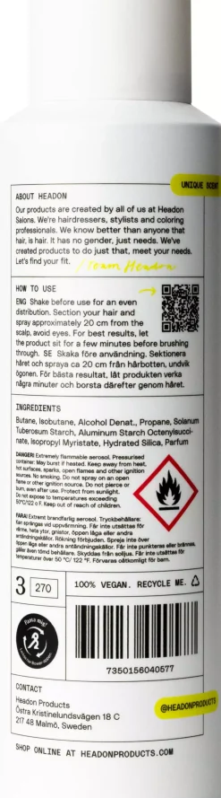 Headon Dry Shampoo 200 ml