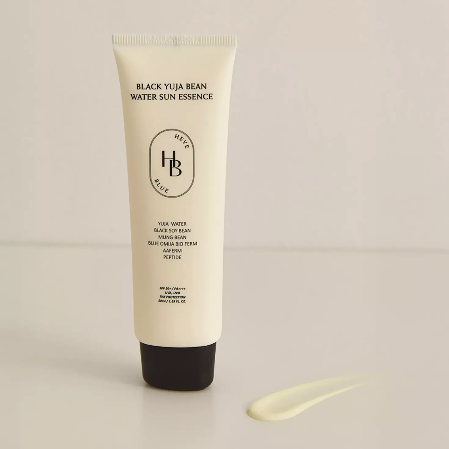 Heveblue Black Yuja Bean Water Sun Essence 50 ml