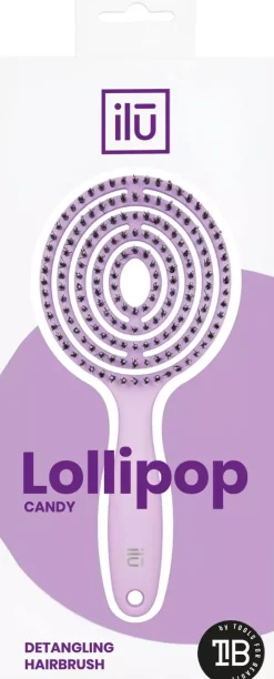 ilū Hairbrush Lollipop Pink