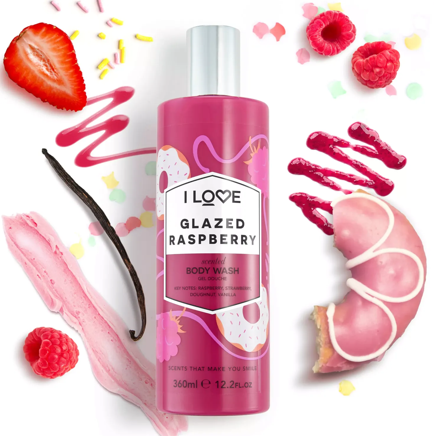 I Love...Signature I Love Glazed Raspberry Body Wash 360 ml