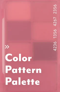 I'm Meme Color Pattern Palette 001 Coral Pattern