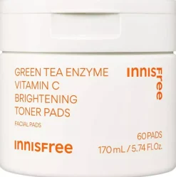 Innisfree Green Tea Vitamin C Brightening Toner Pads 60 stk