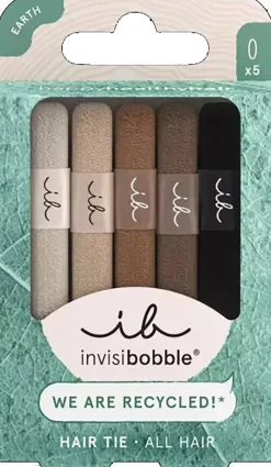 InvisibobbleEarth Hair Tie 5 pcs Mocha