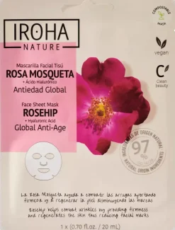 IROHA NATURE Anti-Age Rosehip Face Sheet Mask