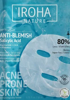 IROHA NATURE Anti-Blemish Salicylic Acid Face Sheet Mask