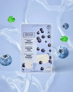 IROHA NATURE Hydrating Toner Pads Cica + Blueberry